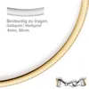 4mm Halsreif Wendeomegareif Collier flach 750 Gold Gelbgold Produktbild-Vorschau 2