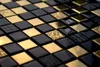 Goldenes Glaskeramikmosaik „Black Glam“, glänzendes Produktbild-Vorschau 3