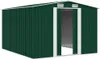 vidaXL Gerätehaus 257x298x178 cm Metall Grün Produktbild-Vorschau 3