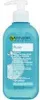 A bottle of Garnier Pure Skin Cleansing Gel with a pump dispenser. Náhled obrázku produktu