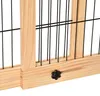 PawHut – dřevěná ohrada pro psy, výsuvná ochranná mřížka do Náhled obrázku produktu 9