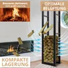 Kaminholzregal innen + außen Metall verzinkt 40x25x150 Produktbild-Vorschau 4