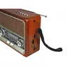 A close-up side view of a retro-style portable radio. Náhľad obrázku produktu