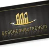 A gift voucher for a restaurant with cutlery graphics. Produktbild-Vorschau