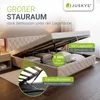 Juskys Polsterbett Nizza 180x200 cm mit Matratze - Produktbild-Vorschau 2