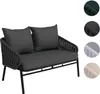 Aluminium-Gartenbank MCW-P90, Gartensofa Outdoor Sitzbank, Produktbild-Vorschau 9