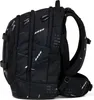 A black backpack with a geometric pattern. Voir les images du produit