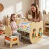 Komplet dziecięcy stół i krzesło KOMFOTTEU, zestaw 3 w 1 z Podgląd zdjęcia produktu 8