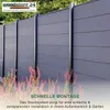 Woodstore24 - WPC Sichtschutzzaun - anthrazit – 2 x Zaun & Produktbild-Vorschau 4