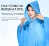 2 Stück Regenponcho Transparent Wasserdichte Regenmantel, Produktbild-Vorschau 3