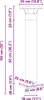 A diagram showing the dimensions of a product. Podgląd zdjęcia produktu
