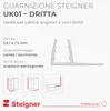 STEIGNER Guarnizione doccia 40 cm UK01 (1 pz.) - Anteprima dell’immagine prodotto 2