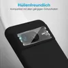 A close-up of a black smartphone case with a camera lens protector. Produktbild-Vorschau