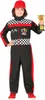 Rennfahrer Overall Kind schwarz 116cm Produktbild-Vorschau 4