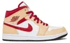 Jordan 1 Mid Light Curry Cardinal - EU 40 Produktbild-Vorschau 2