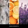 A collage of three images: textured wood, citrus fruits, and lavender flowers, with text at the bottom. Podgląd zdjęcia produktu