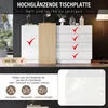 Merax Hochglanz Sideboard mit Holz Maserung, Moderner Produktbild-Vorschau 10