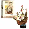 Puzzle CUBICFUN 3D statek Santa Maria 93 elementy Podgląd zdjęcia produktu 2