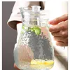 Glaskaraffe mit Deckel 1 Liter inkl. 4 Gläser 5 teiliges Produktbild-Vorschau 3