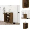 vidaXL Botník kouřový dub 60x35x92 cm materiál na bázi Náhled obrázku produktu 1