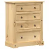 vidaXL Komoda Corona 92x48x114 cm lite drewno sosnowe Podgląd zdjęcia produktu 1