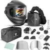 A collection of welding equipment laid out on a white background. Produktbild-Vorschau