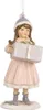 Clayre & Eef Pendentif de Noël Enfant 11 cm Rose Plastique Voir les images du produit 1