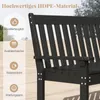 GOPLUS Gartenbank wetterfest, 2 Sitzer Parkbank Kunststoff, Produktbild-Vorschau 3