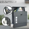 MONZANA® Cassetta Postale da Esterno XXL Acciaio Incl. 2 Anteprima dell’immagine prodotto 5