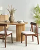 BELIANI Esszimmerstuhl 2er Set Dunkelbraun Holz mit Beiger Produktbild-Vorschau 2