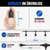 XUDO Outdoor Lichterketten 10m – 2700K Warmweiß – 10 Produktbild-Vorschau 4