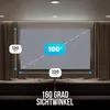 Strex 4K-HD-Heimkinoset Beamer Leinwand - 220x120 cm Produktbild-Vorschau 4