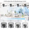 XL kempingový ventilátor s priemerom 45 cm a osvetlením, Náhľad obrázku produktu 5