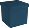 Intirilife Faltbare Sitzhocker 30x30x30 cm in OZEAN BLAU - Produktbild-Vorschau 1
