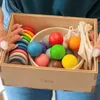 Montessori Holzspielzeug "Kugeln auf Tellern" Produktbild-Vorschau 4