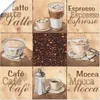 ARTland Poster Kaffee Collage II Größe: 50x50 cm Produktbild-Vorschau 1