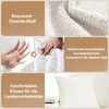 Collage of images showing sofa features and materials. Produktbild-Vorschau