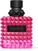 A pink Valentino perfume bottle with a black cap and black label. Anteprima dell’immagine prodotto