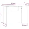 Schreibtisch Hochglanz-Weiß 100x55x75 cm Holzwerkstoff Produktbild-Vorschau 9
