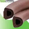 braune EPDM-Gummi D-Profil Dichtung 9x8mm für Fenster & Produktbild-Vorschau 3