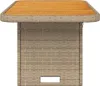 vidaXL Tavolo da giardino beige 90x55x71 cm in poly rattan Anteprima dell’immagine prodotto 6