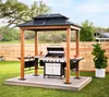 Sojag Aluminium Grillpavillon Maui Holzoptik 158x249x278 cm Produktbild-Vorschau 2