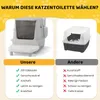 A comparison of two cat litter boxes, highlighting the features of one over the other. Náhľad obrázku produktu