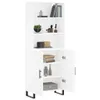 vidaXL Highboard Weiß 69,5x34x180 cm Holzwerkstoff - Produktbild-Vorschau 4