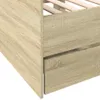 vidaXL Denní postel se zásuvkami bez matrace Sonoma dub Náhled obrázku produktu 7