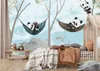 Muralo Selbstklebende Fototapete für Kinder PANDAS Pflanzen Produktbild-Vorschau 11