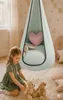 Hängesessel Kinder Kokon Velvet MINT – Schaukelstuhl Produktbild-Vorschau 3