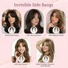 Caschetto clip-on in capelli veri, frangia laterale, color Anteprima dell’immagine prodotto 8