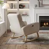 Fauteuil à Bascule, Fauteuil D'allaitement Avec Pieds En Voir les images du produit 10