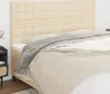 Kopfteile 4 Stk. Creme 90x5x78/88 cm Stoff Produktbild-Vorschau 2